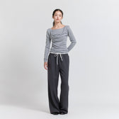Flannel Waist Layered Pants