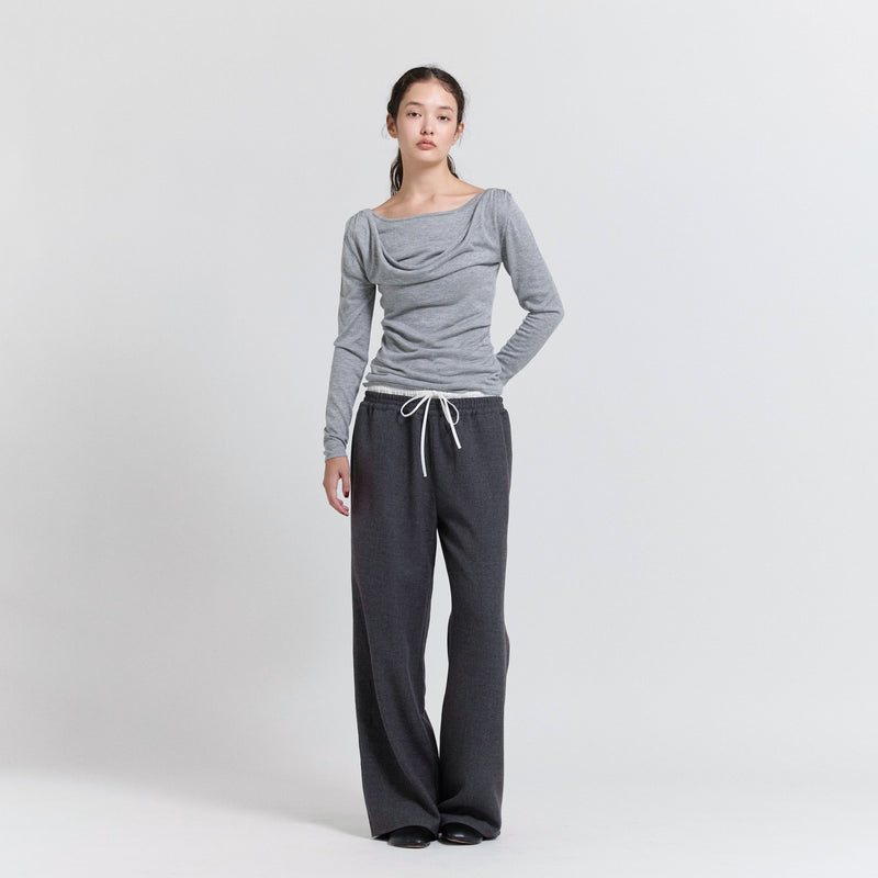 Flannel Waist Layered Pants