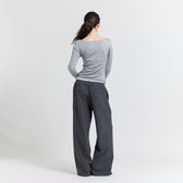 Flannel Waist Layered Pants