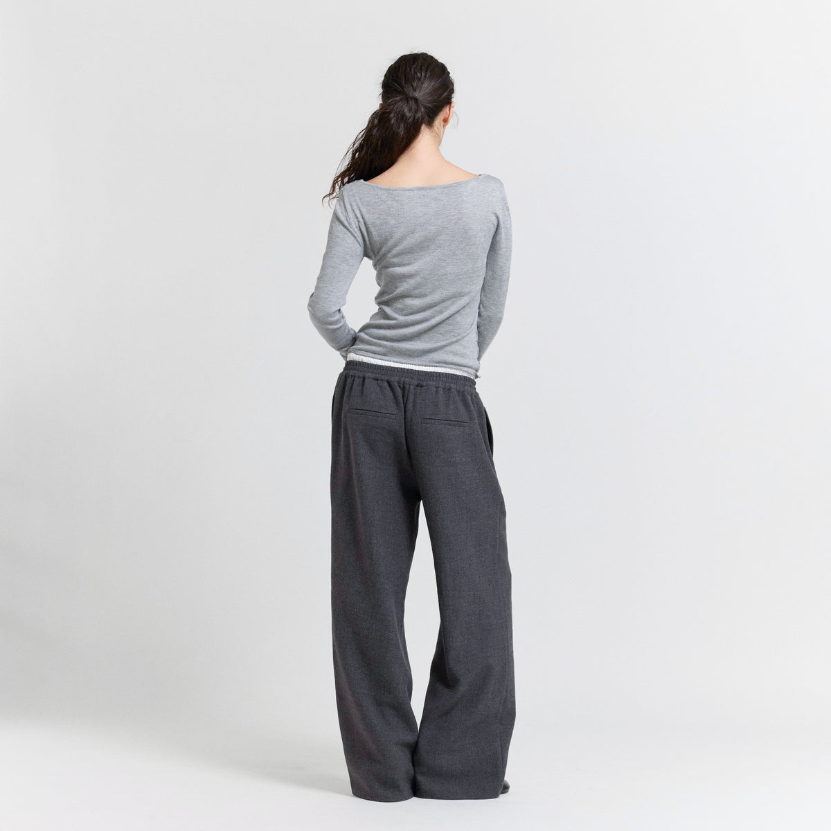 Flannel Waist Layered Pants