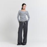Flannel Waist Layered Pants