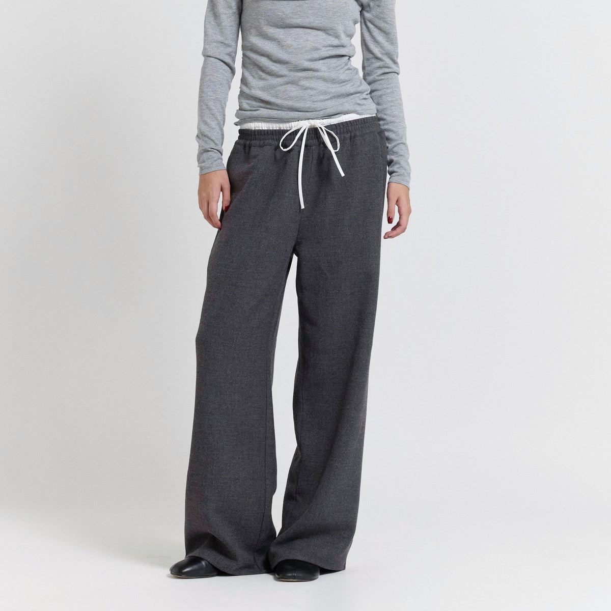 Flannel Waist Layered Pants