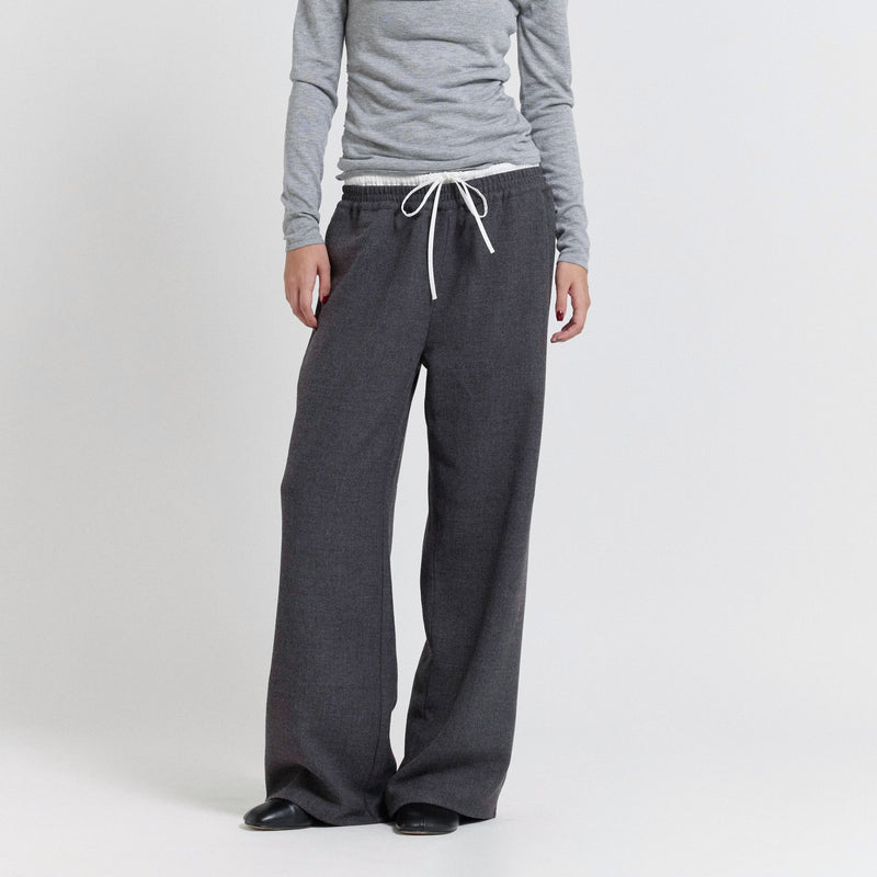 Flannel Waist Layered Pants