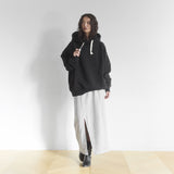 Volume Sweat Slit Long Skirt