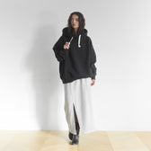 Volume Sweat Slit Long Skirt