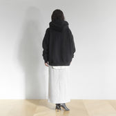 Volume Sweat Slit Long Skirt