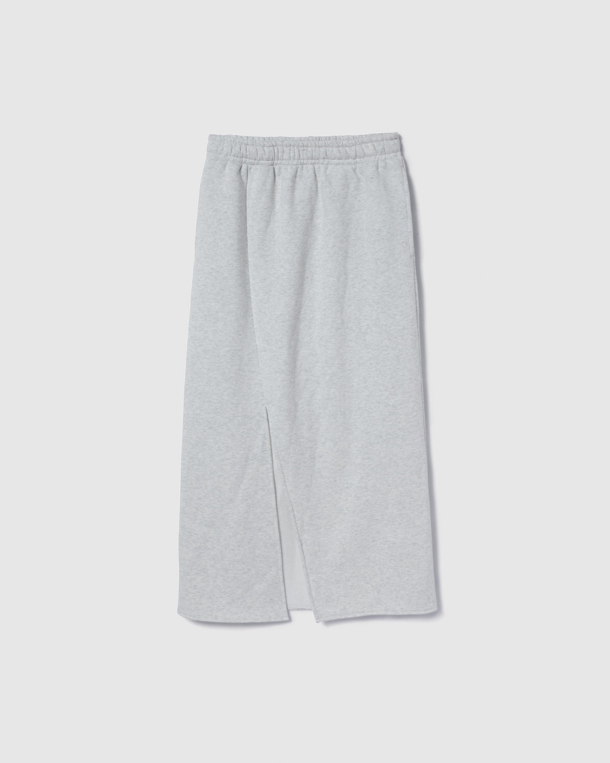 Volume Sweat Slit Long Skirt