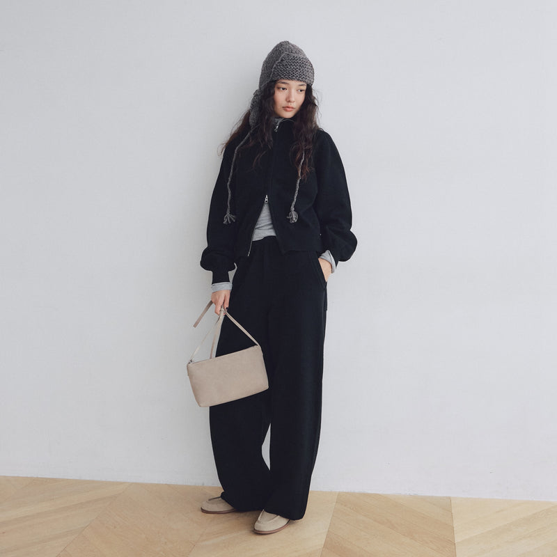 Multi Material Small Shoulder Bag