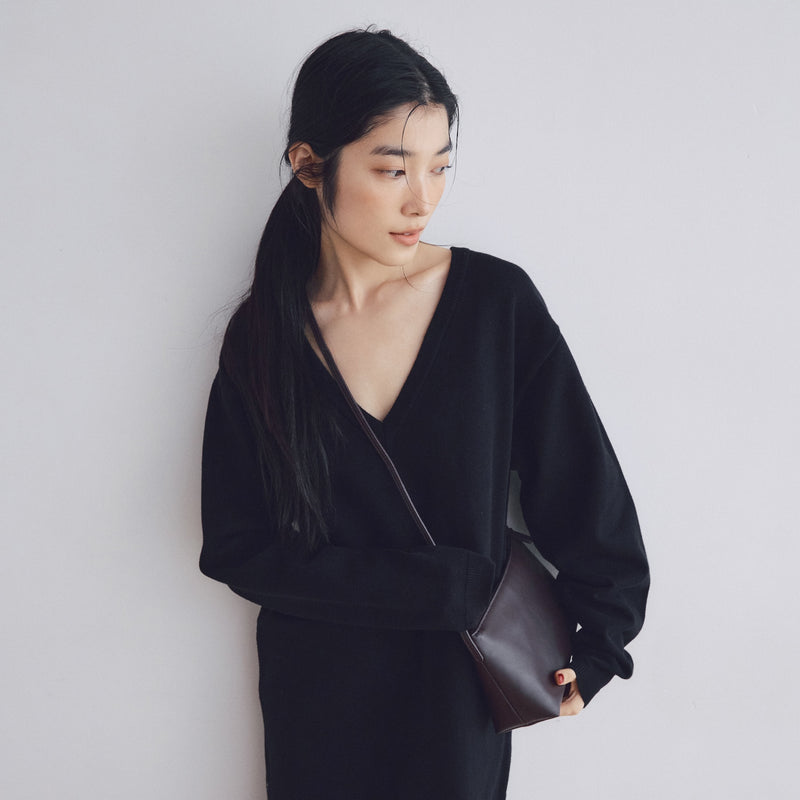 Multi Material Small Shoulder Bag