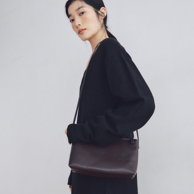 Multi Material Small Shoulder Bag