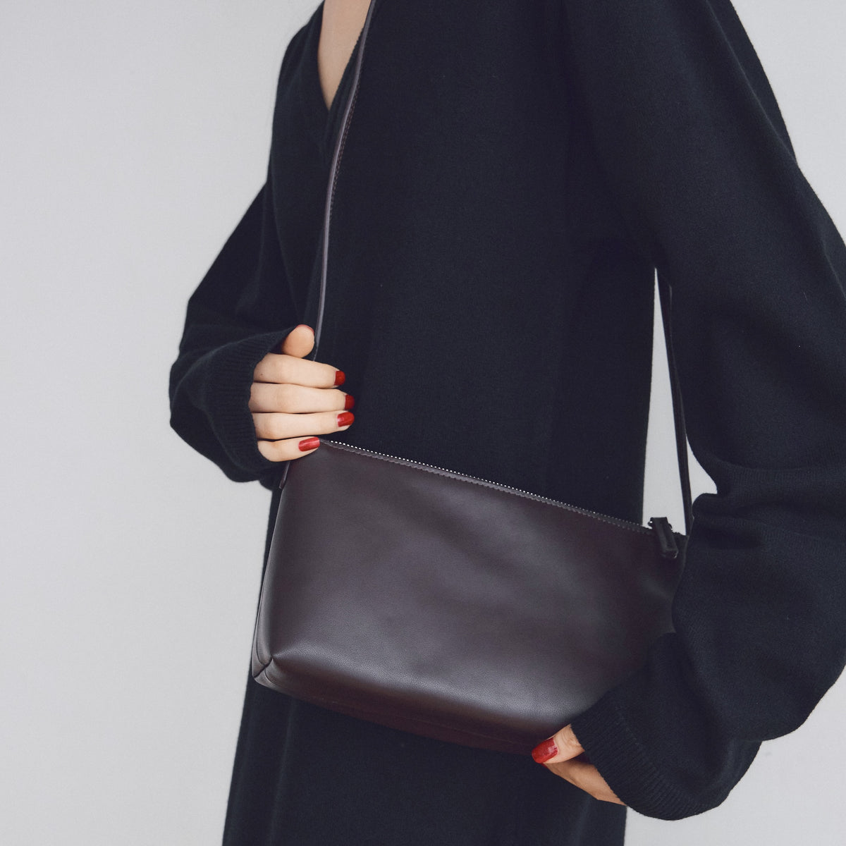 Multi Material Small Shoulder Bag