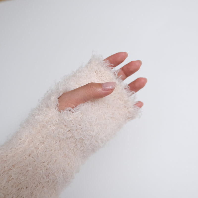 Poodle Yarn ハイネック arm warmer set