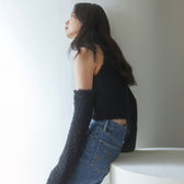 Poodle Yarn ハイネック arm warmer set