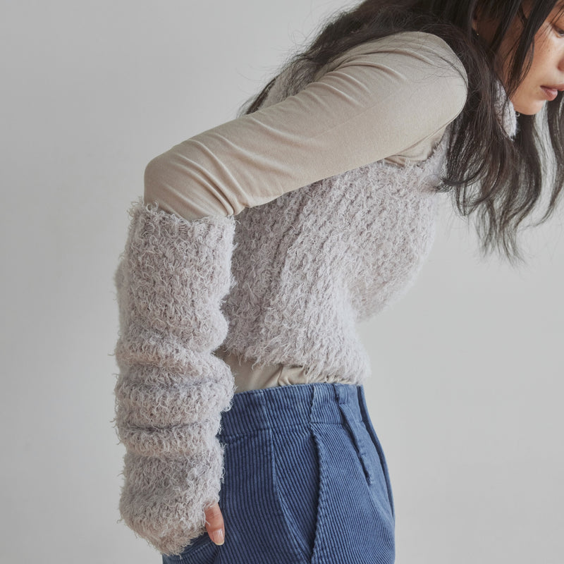 Poodle Yarn ハイネック arm warmer set