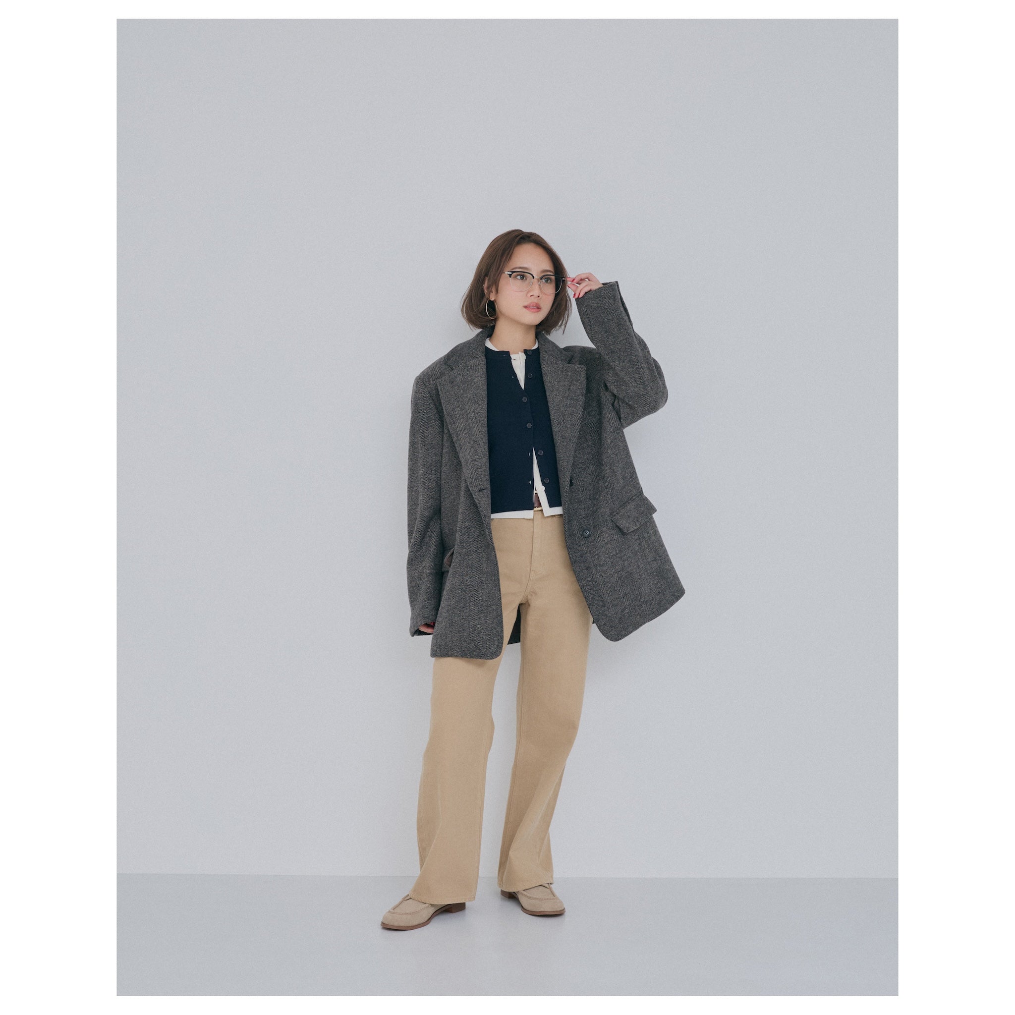 collab over-the-shoulder tailored jacket