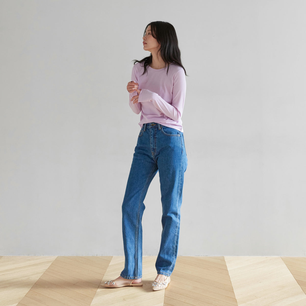 ハイウエストSlimストレート SRN02