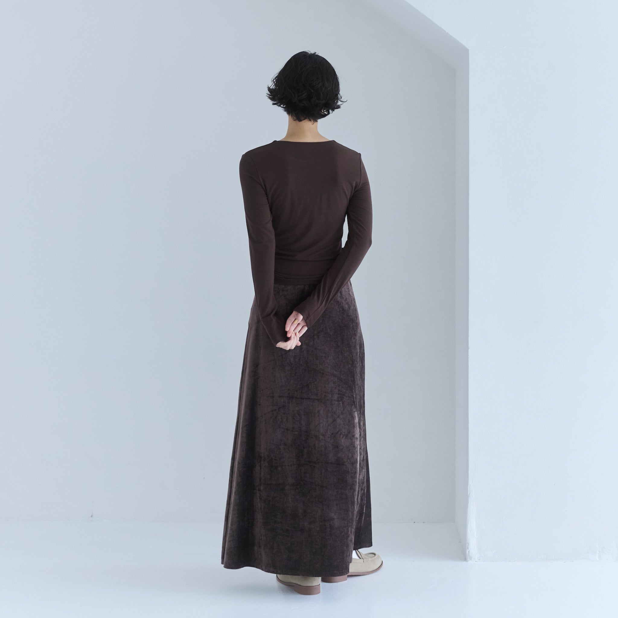 ヴィンテージベロアフレアスカート