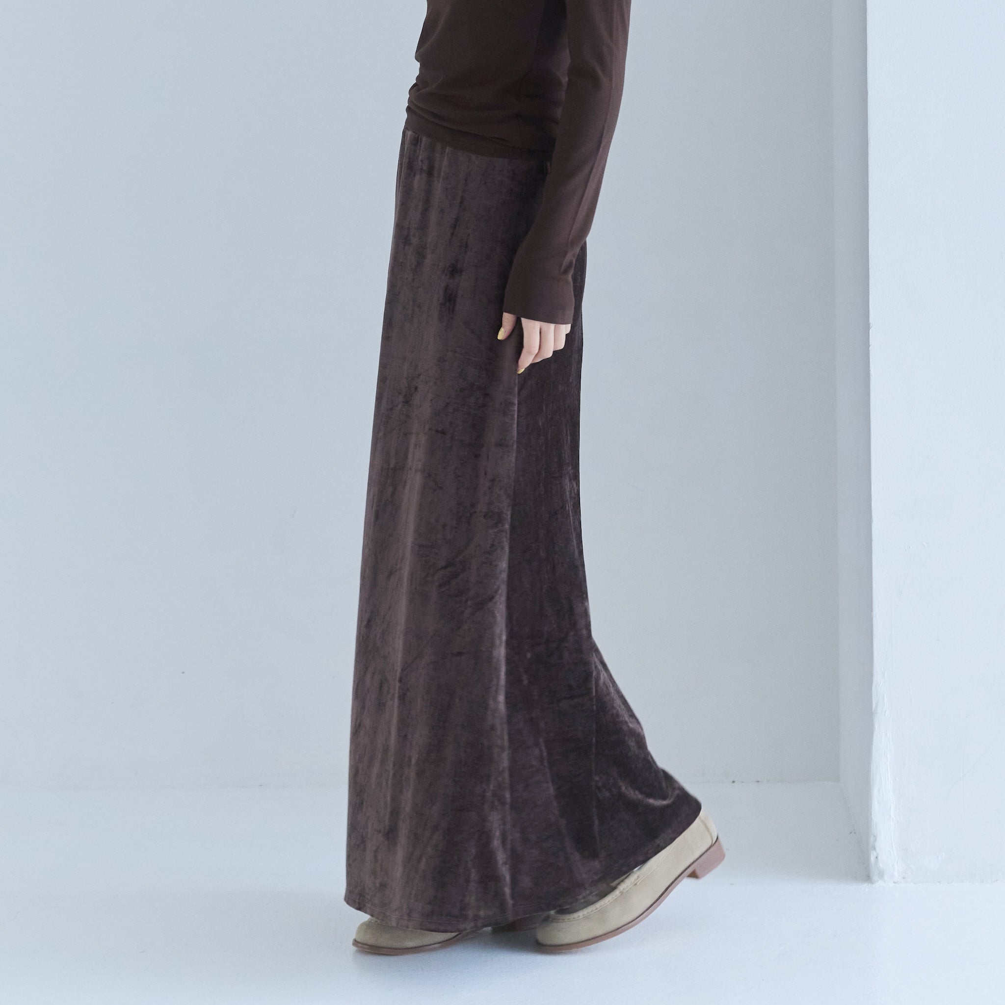 ヴィンテージベロアフレアスカート