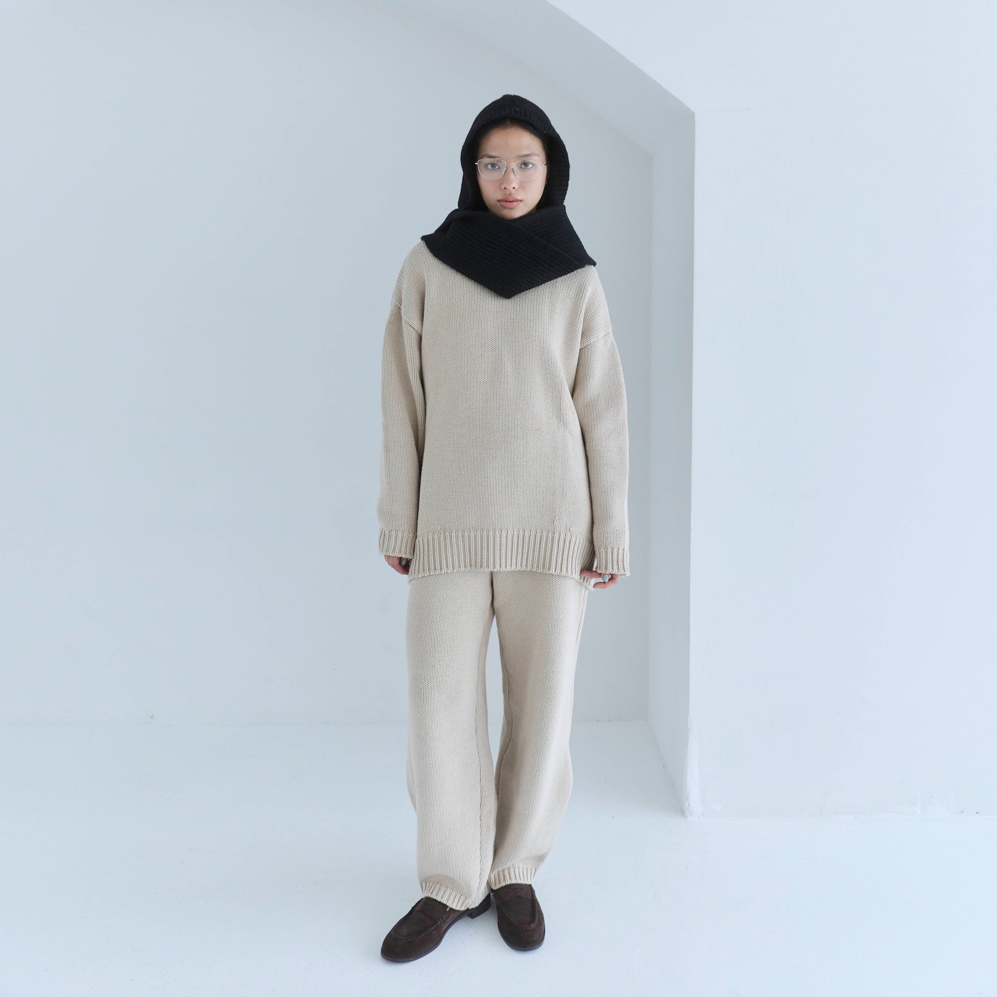 Fringeフーディーマフラー