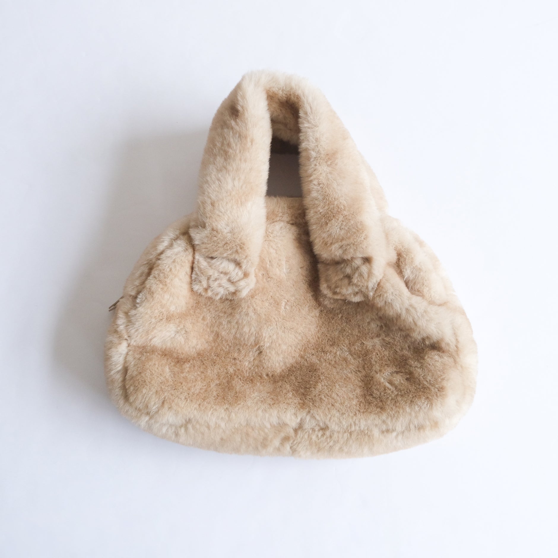 ECO FUR oval mini bag