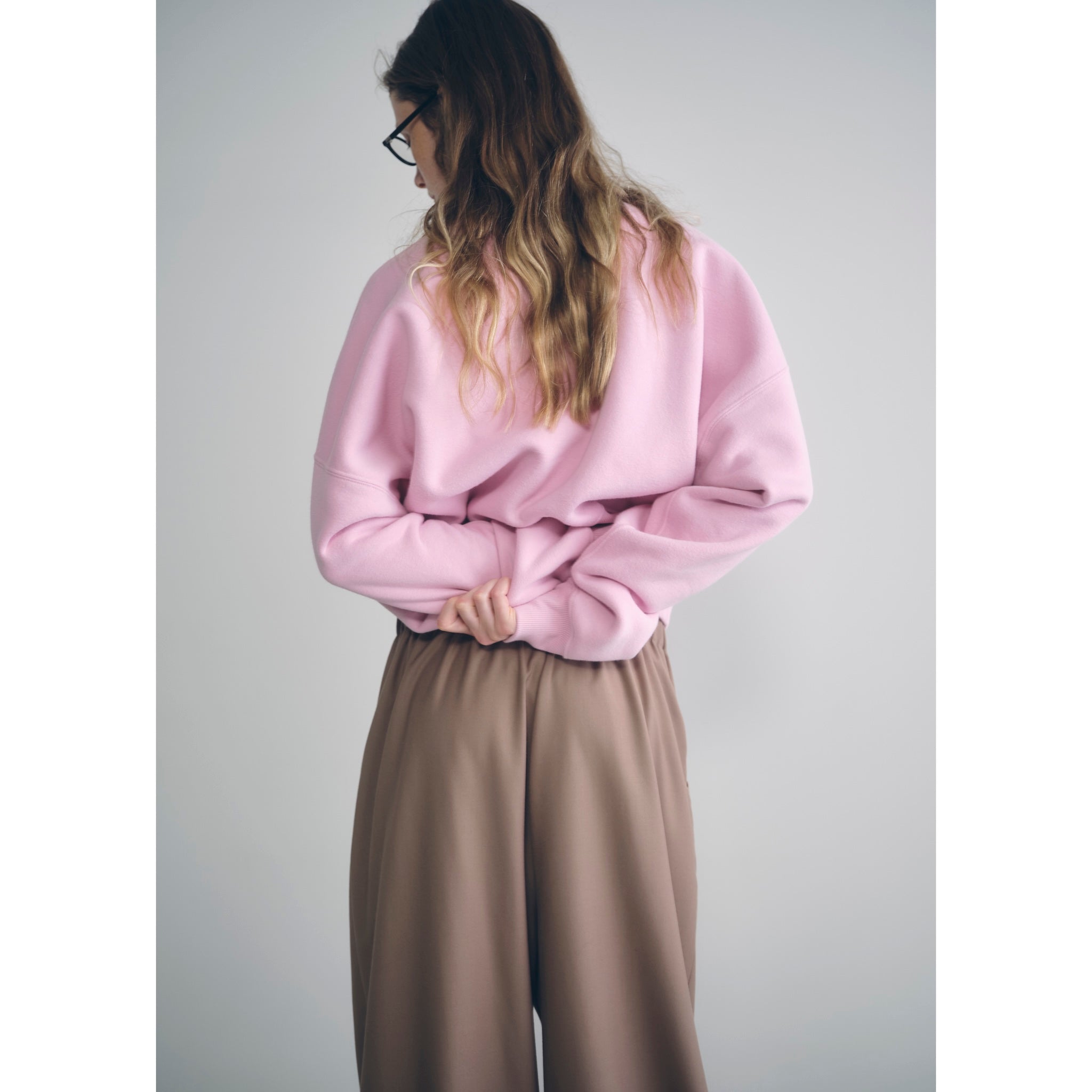 新品SeaRoomlynn VOLUME スウェットプルオーバー ミルキーピンク Volume Sweat Shortプルオーバー