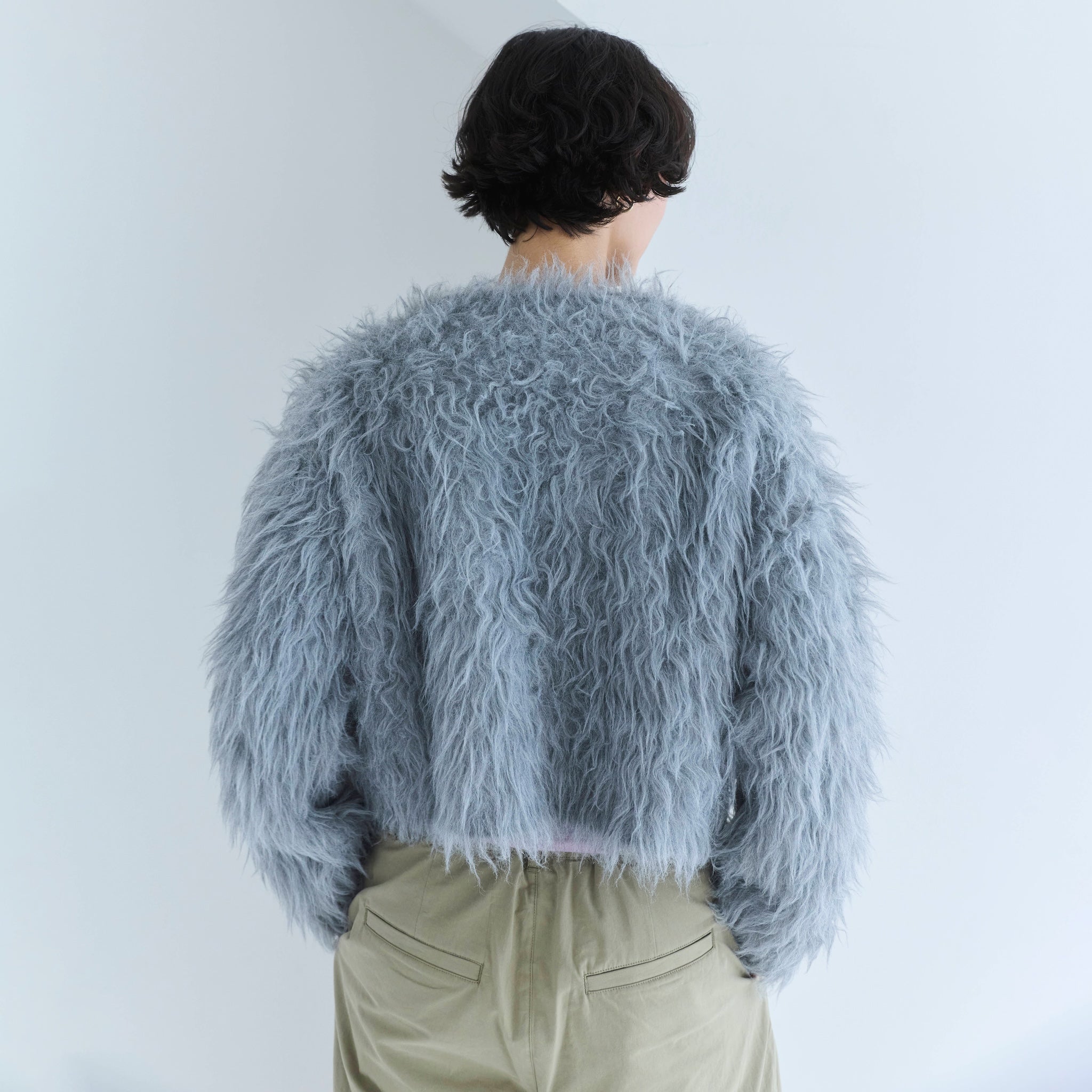 BrushedフェザーYarn 2wayカーディガン