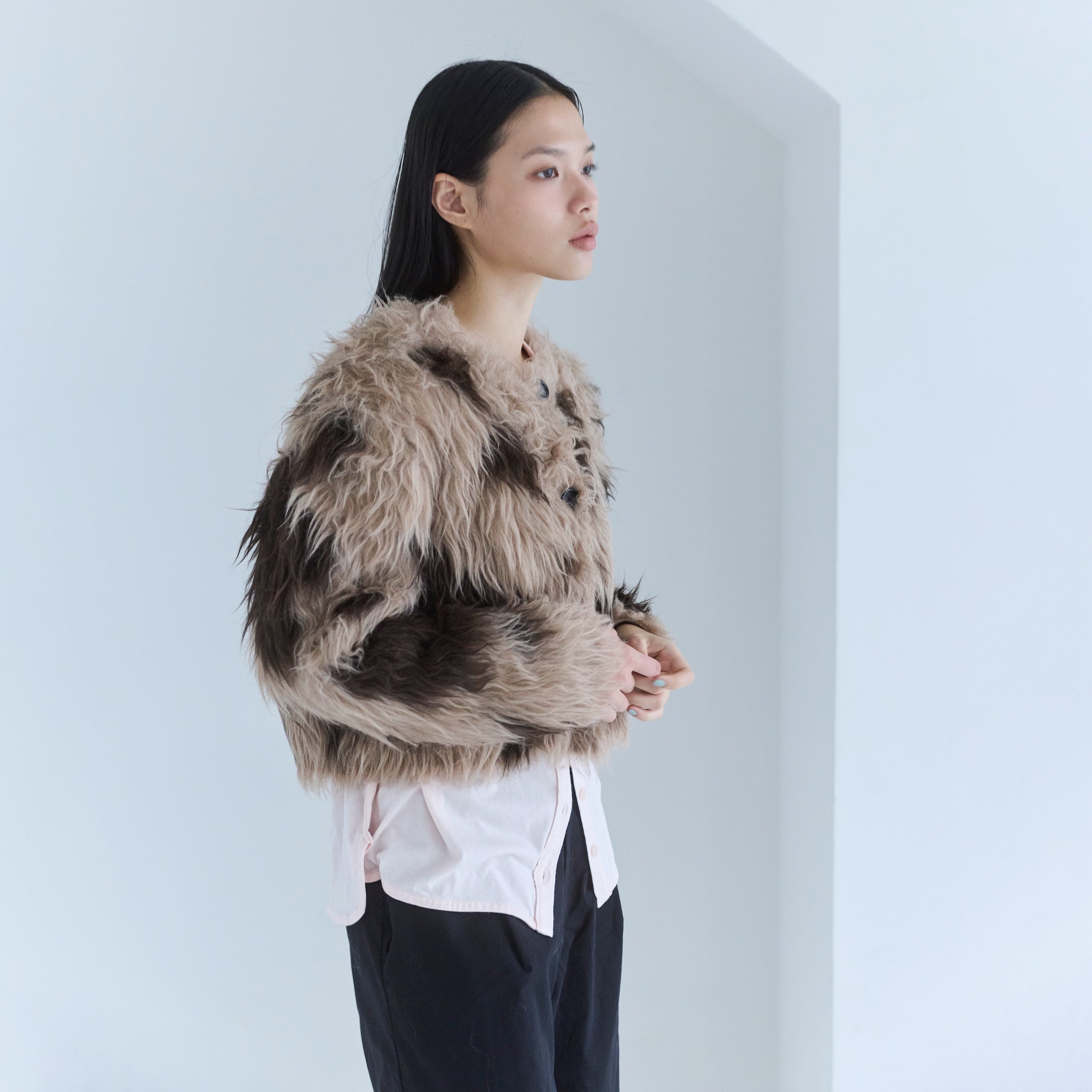 searoomlynn BrushedフェザーYarn 2wayカーディガン BrushedフェザーYarn 2wayカーディガン