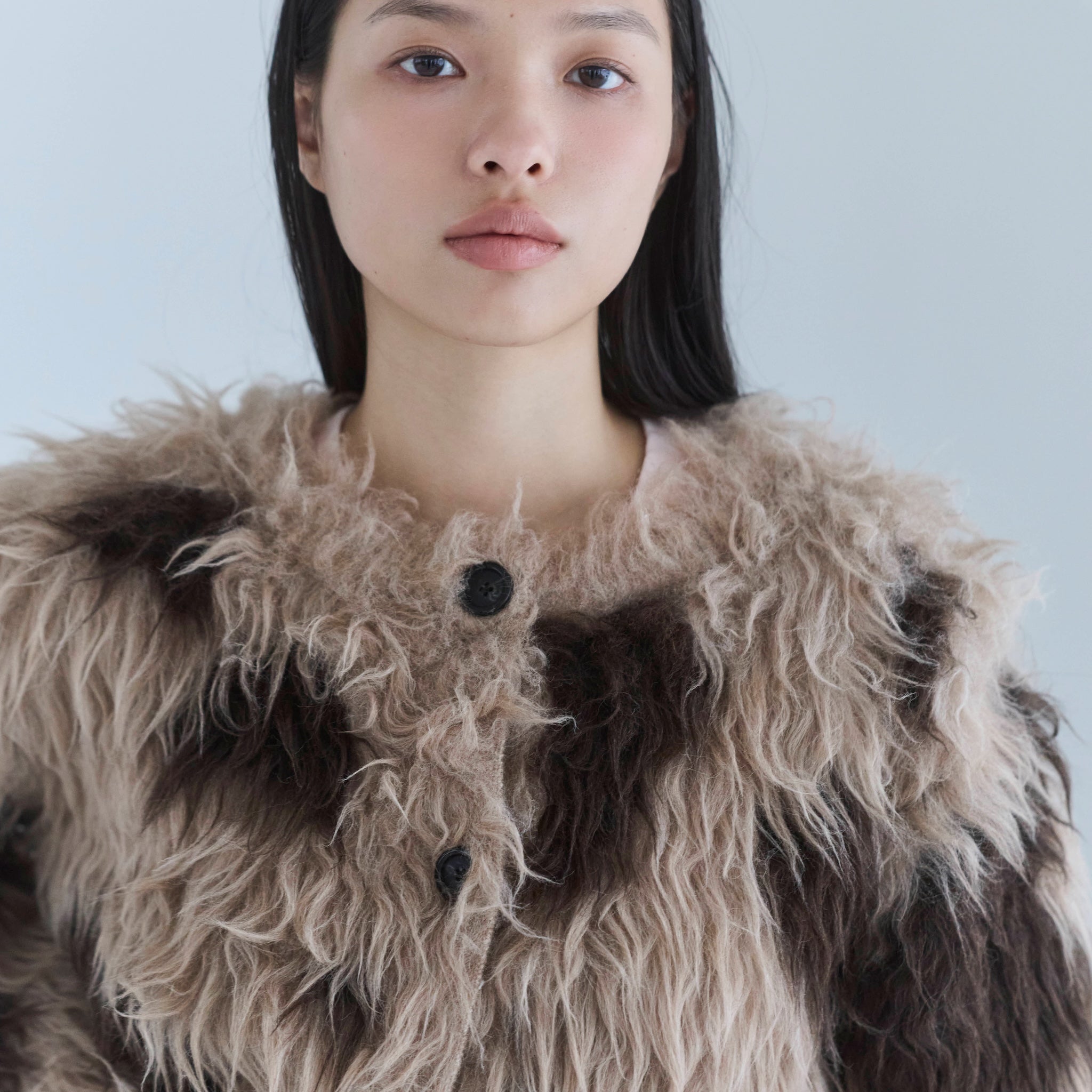 BrushedフェザーYarn 2wayカーディガン