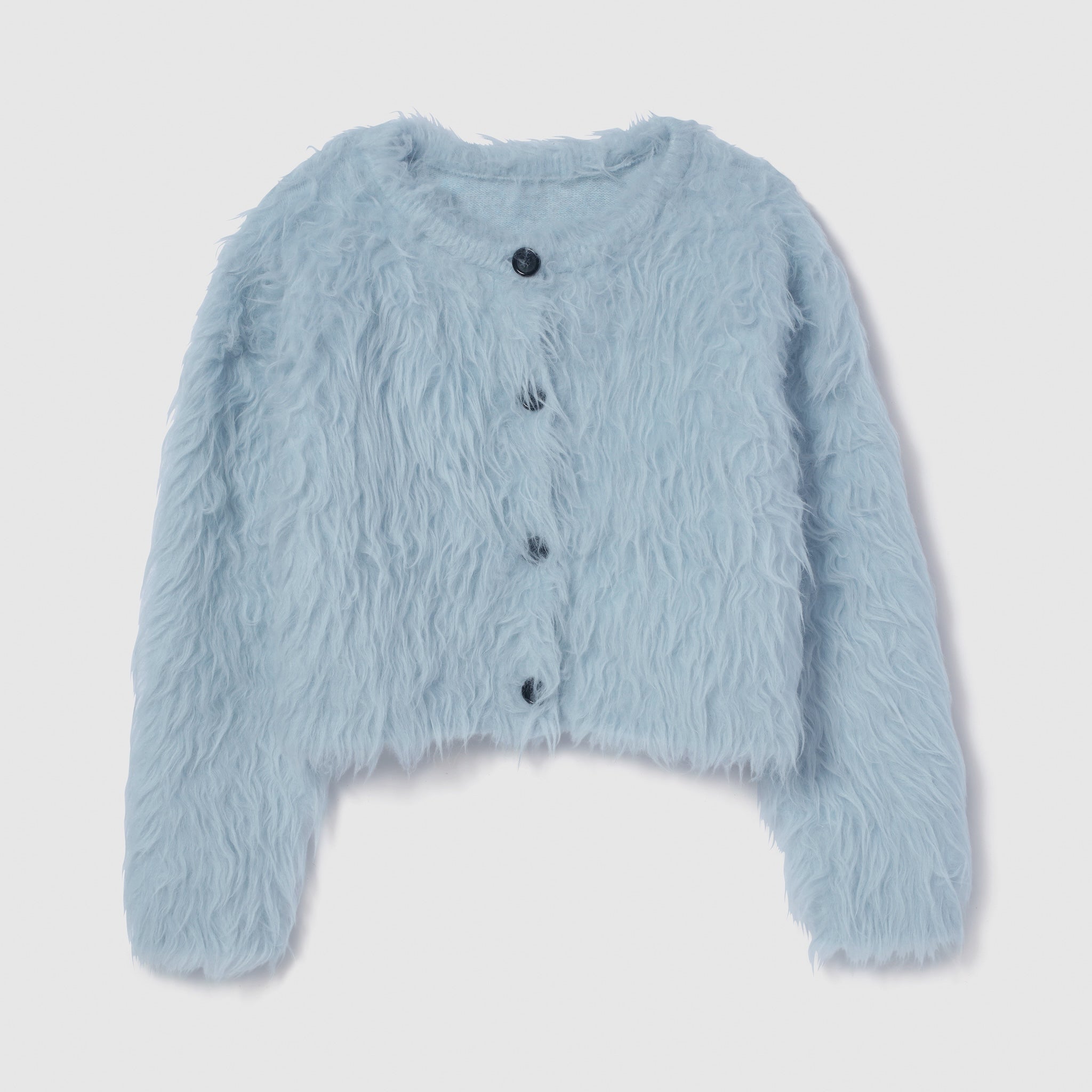 BrushedフェザーYarn 2wayカーディガン