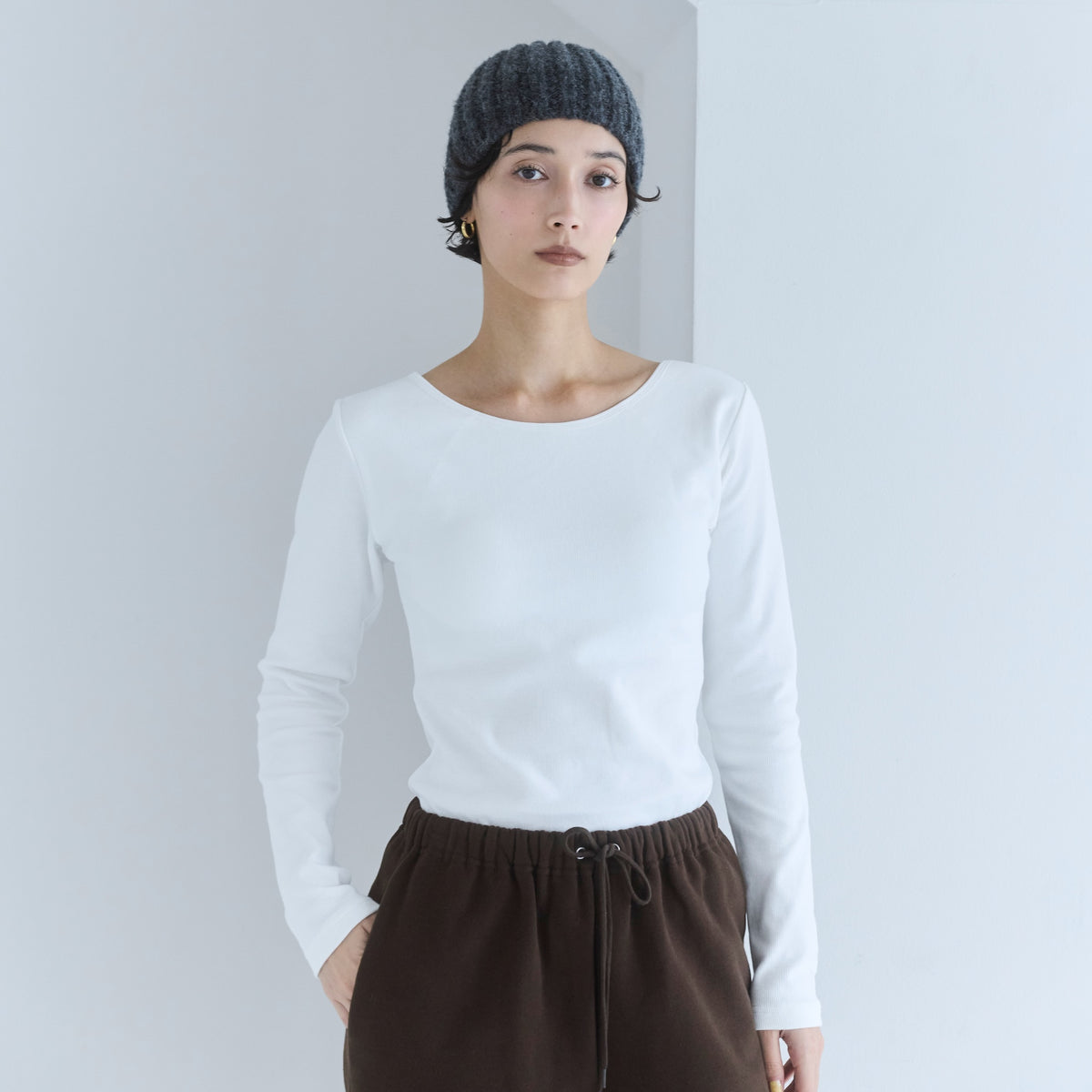 FitパッドBasicクルーネックロンT