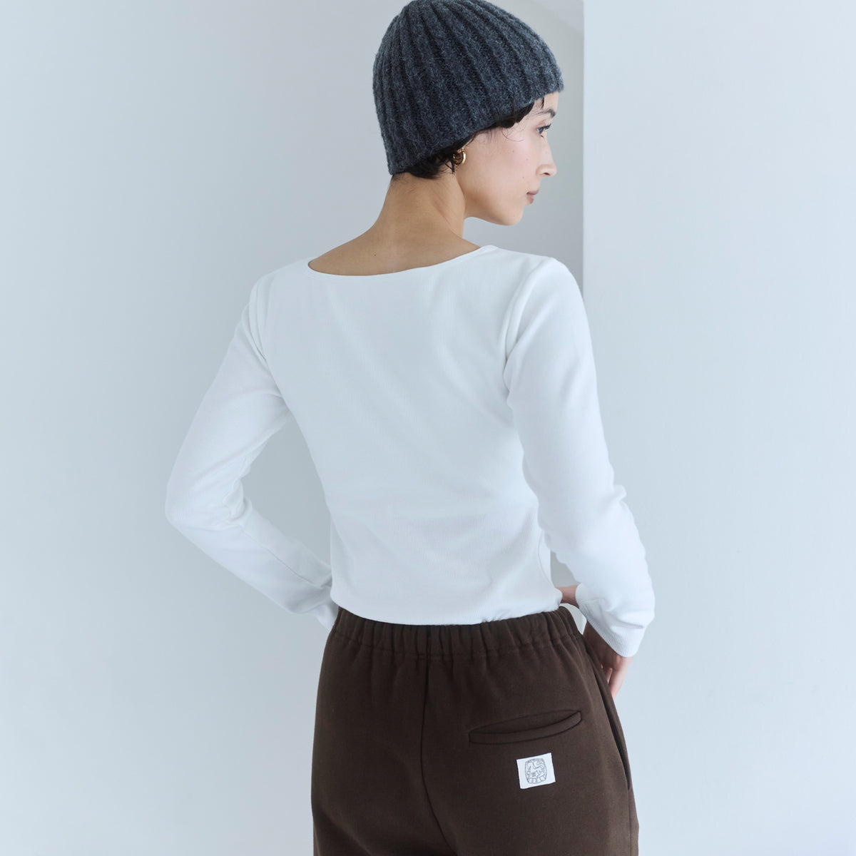 FitパッドBasicクルーネックロンT