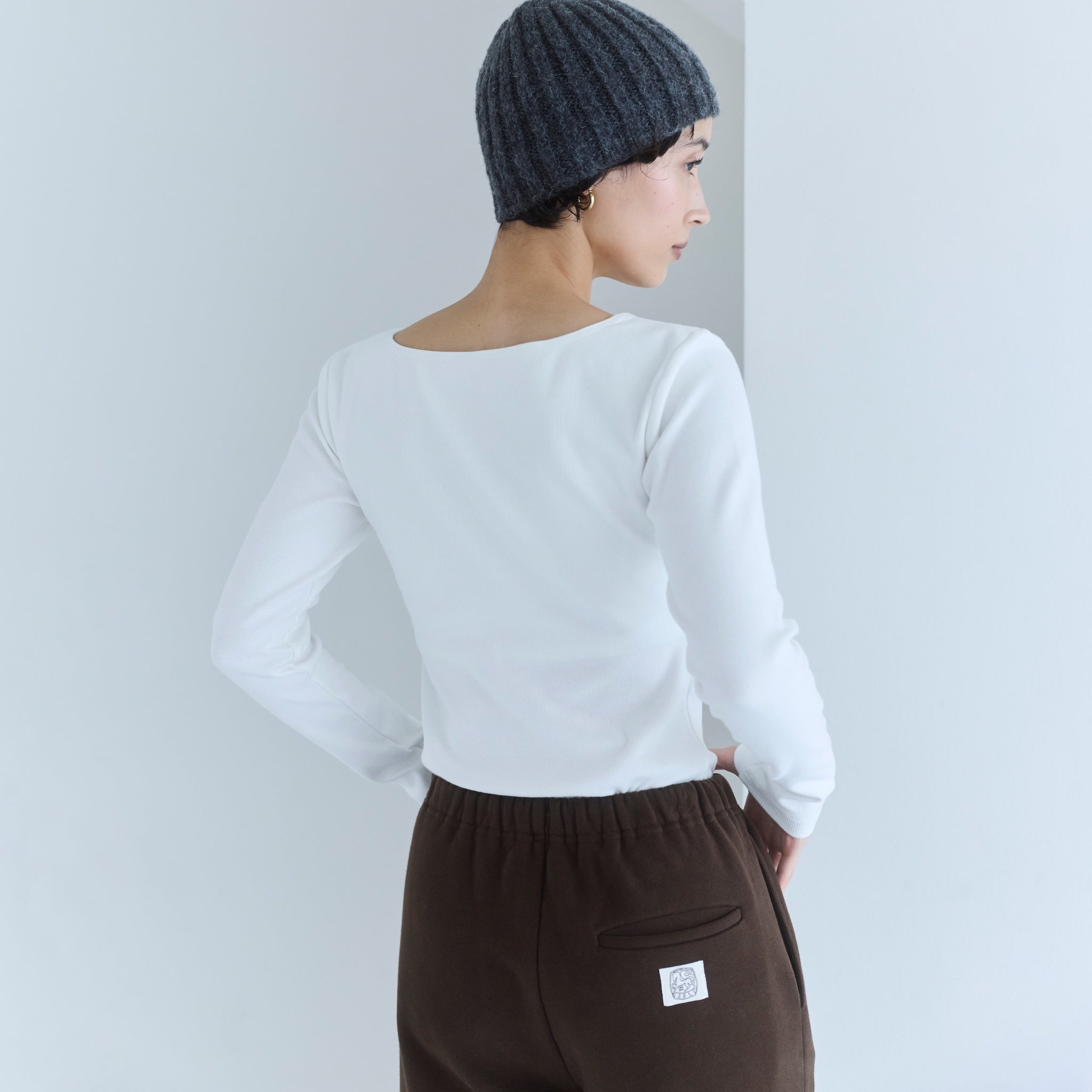 FitパッドBasicクルーネックロンT