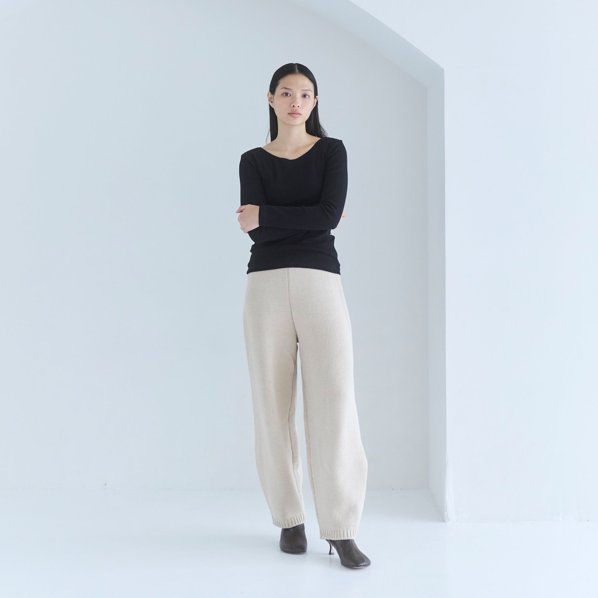 FitパッドBasicクルーネックロンT