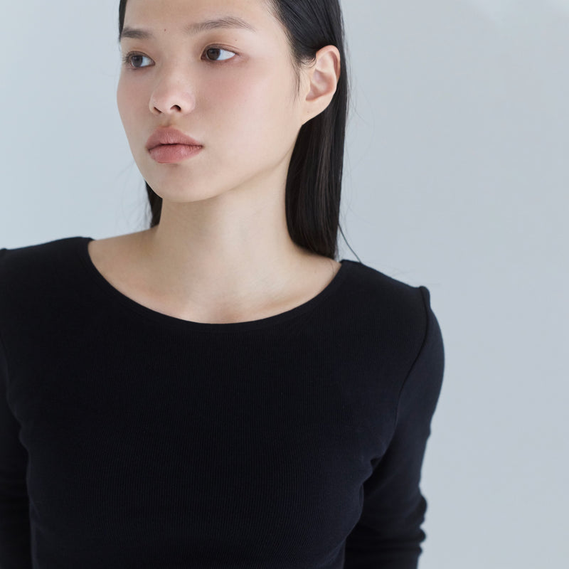 Fit Pad Basic Crew Neck Long Tee