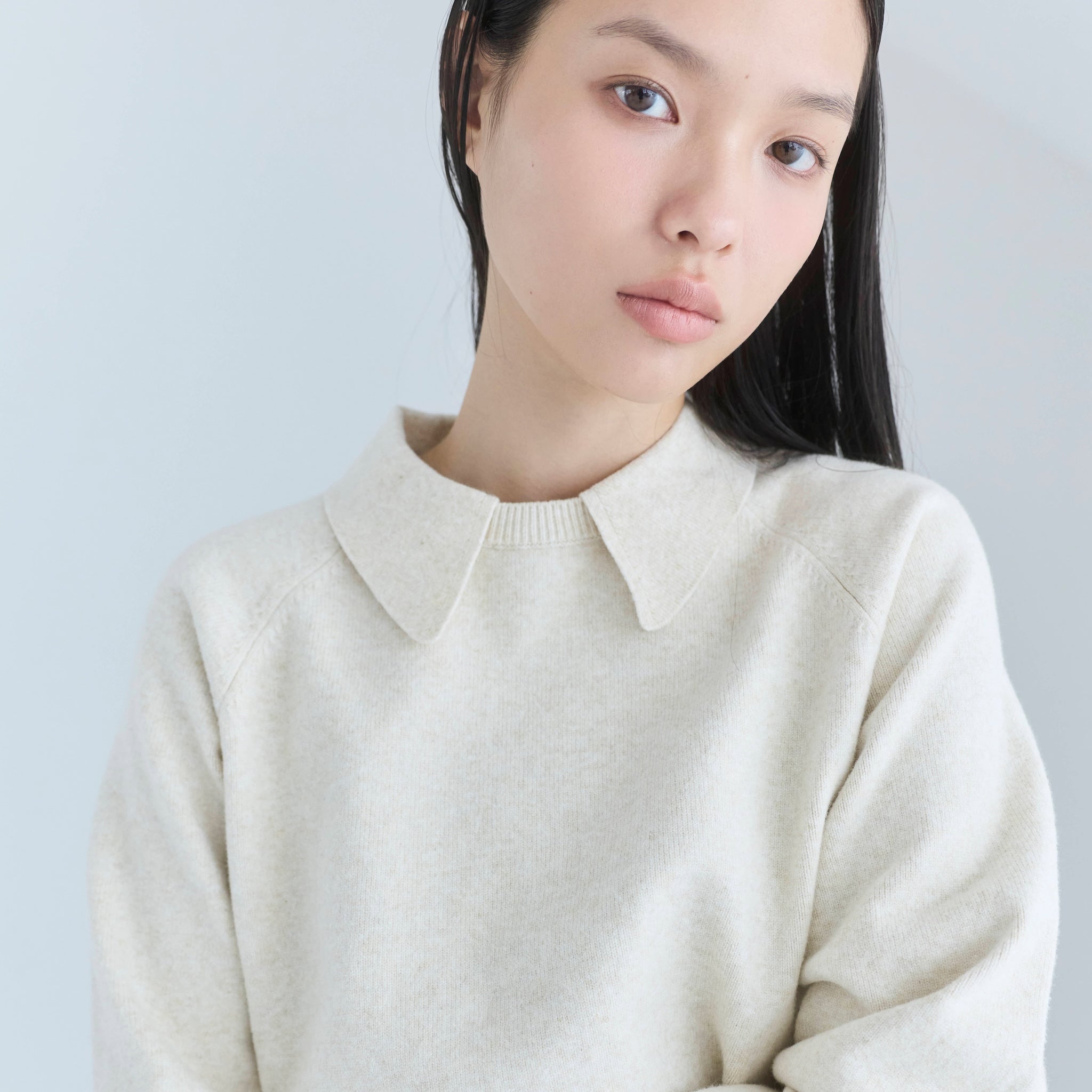 Sweatlike collarネックプルオーバー