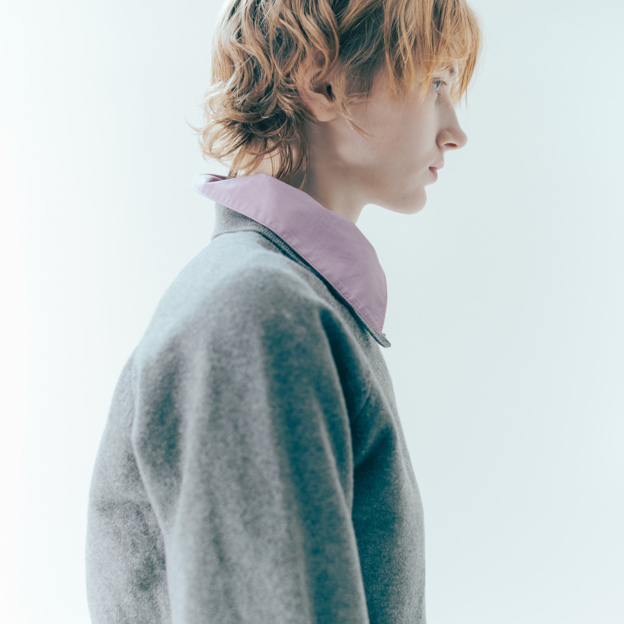 Sweatlike collarネックプルオーバー