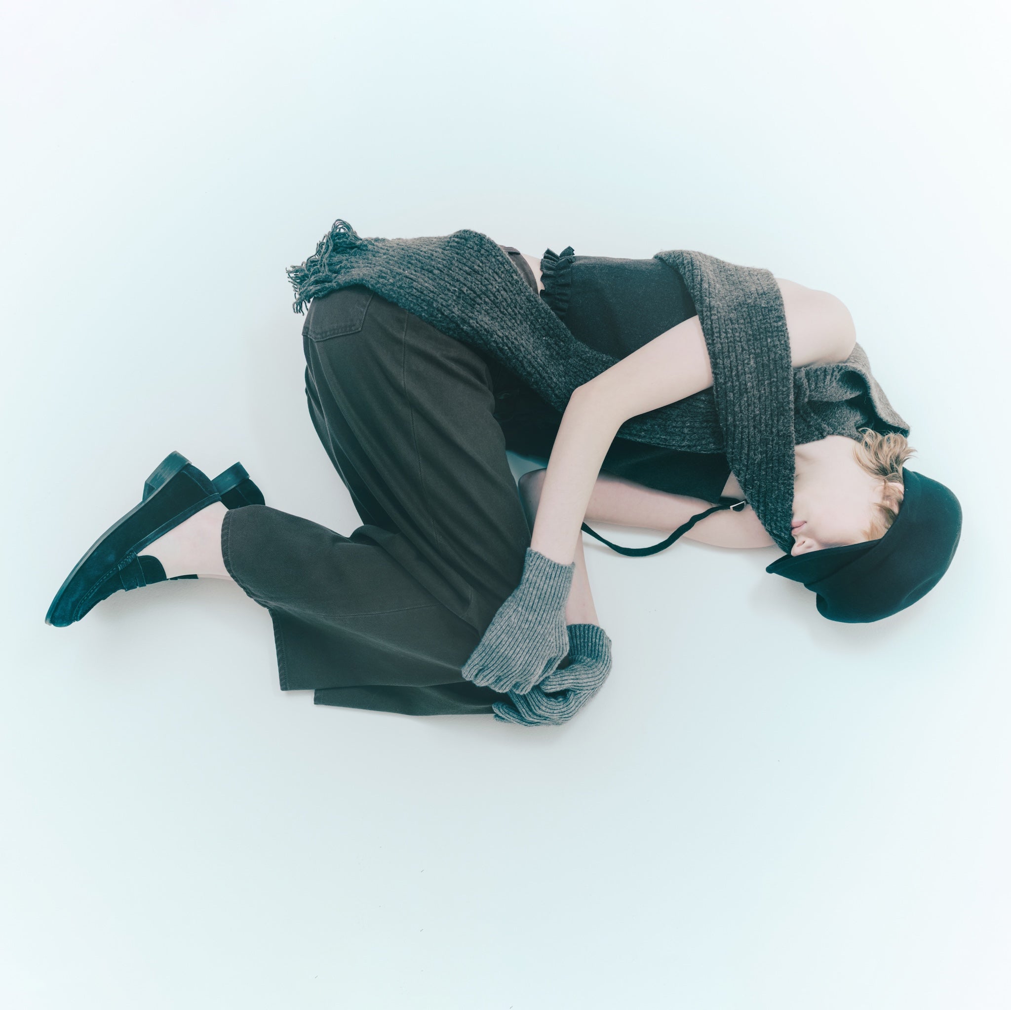 WoolフラノLayeredビスチェ