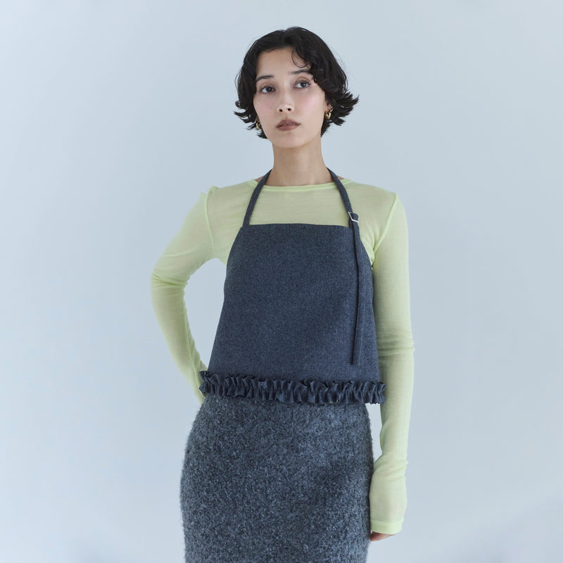 WoolフラノLayeredビスチェ