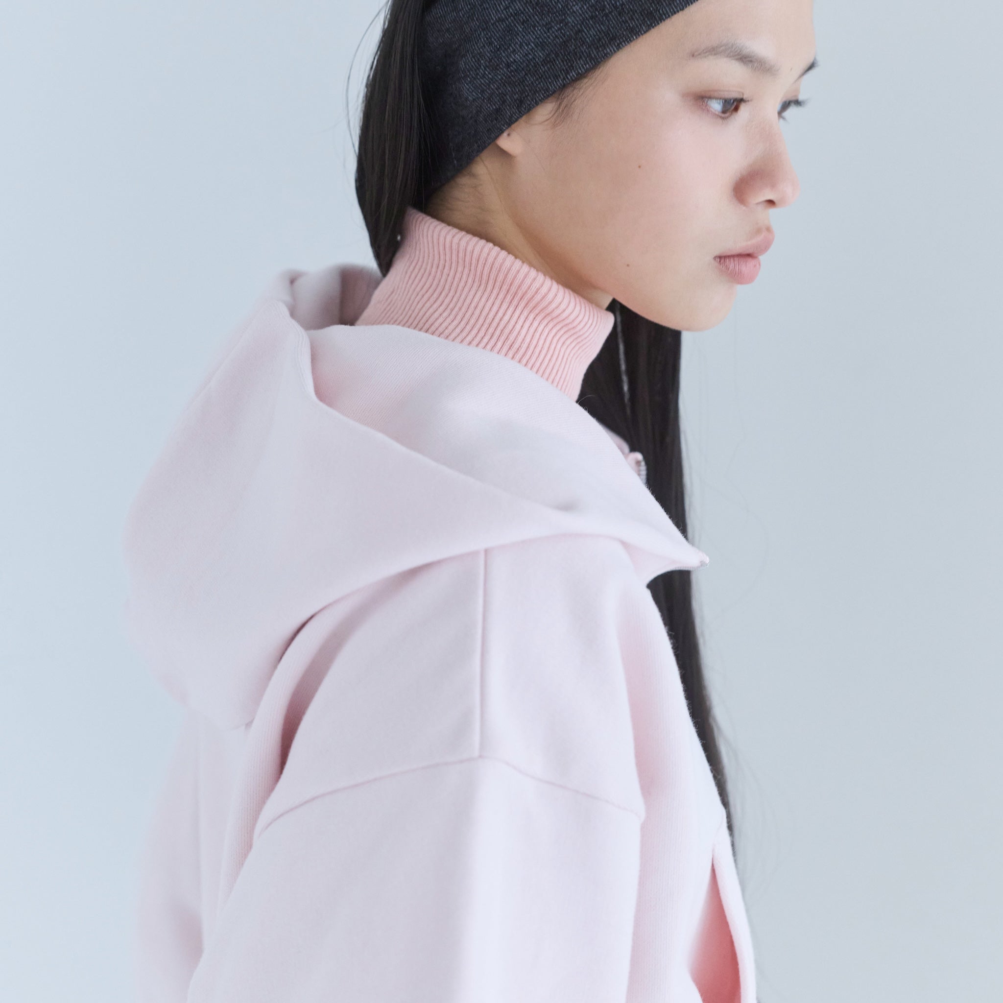 Brushed Cotton Pony Zipフーディー