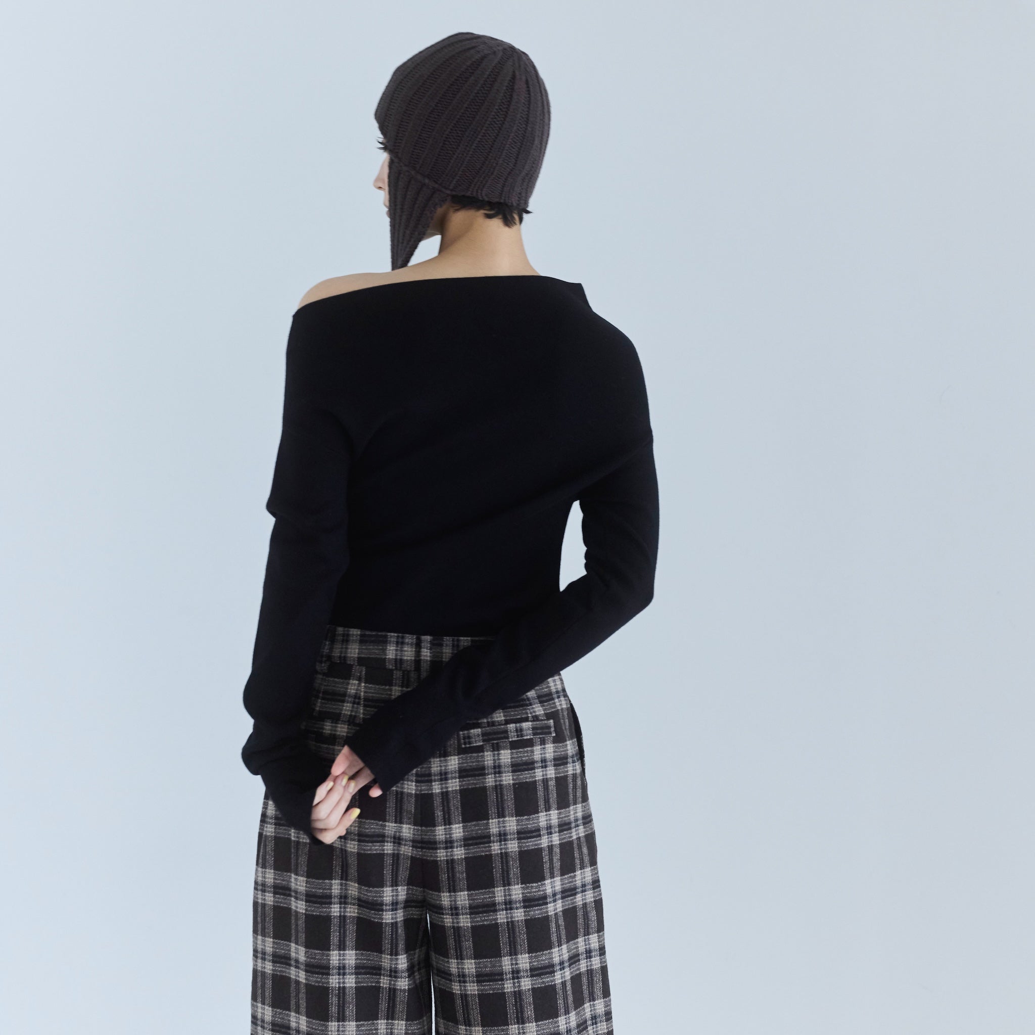 Silkytouch Asymmetry Knitトップス