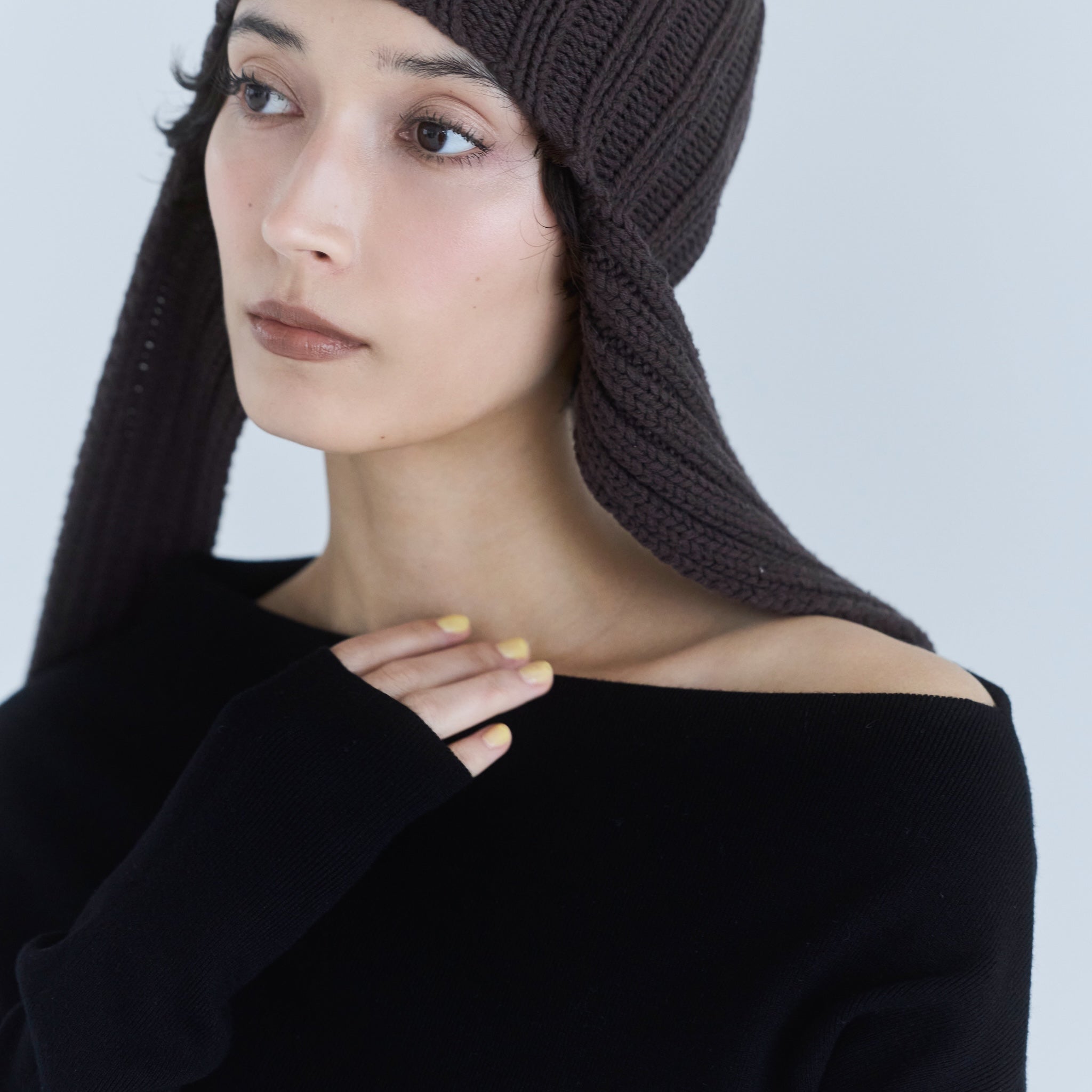 Silkytouch Asymmetry Knitトップス