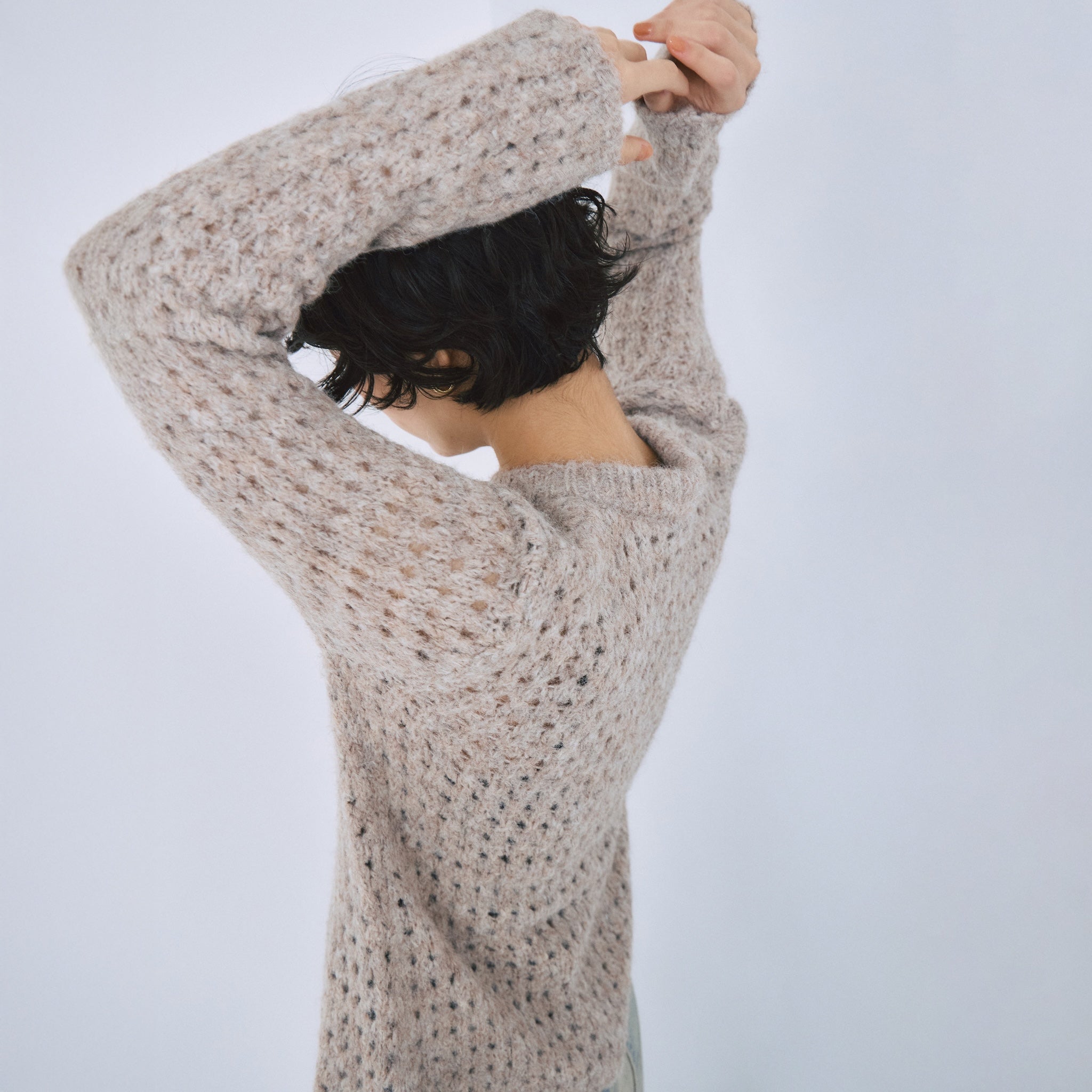 Fluffy Yarn 2-way Knit Top