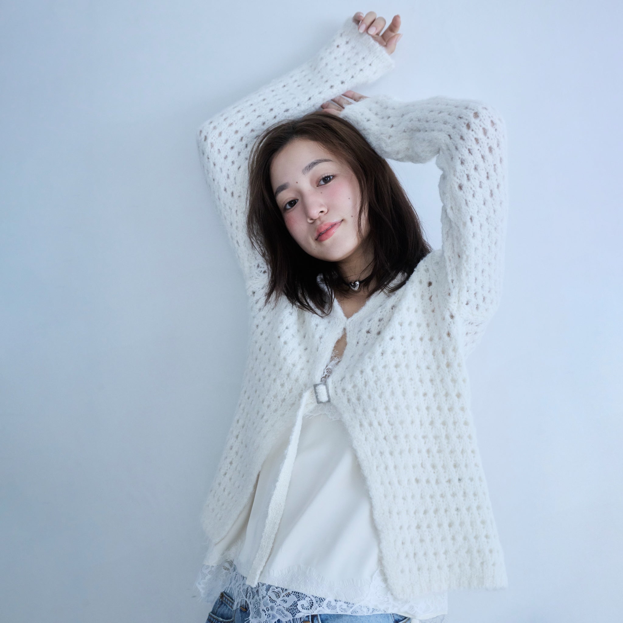 Fluffy Yarn 2-way Knit Top