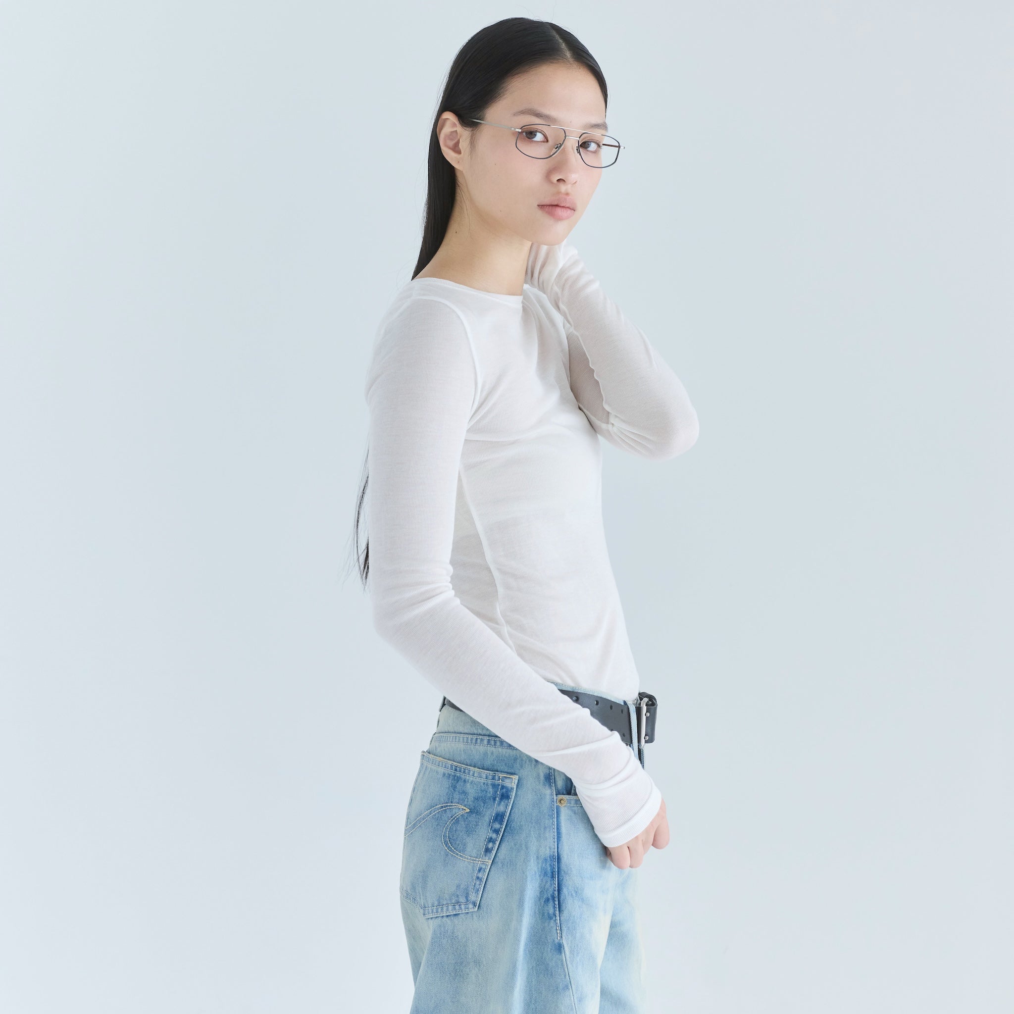 エアリーSlim RIBトップス