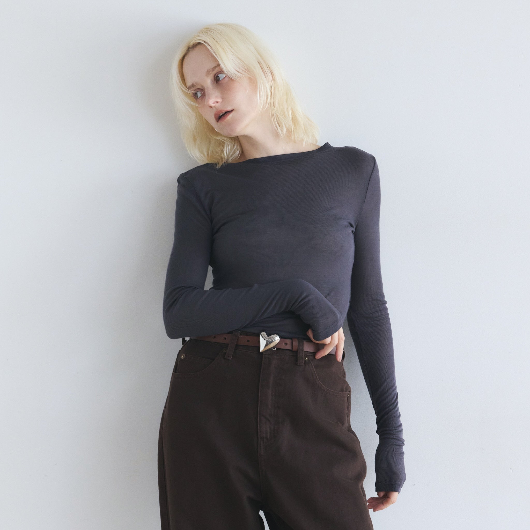 エアリーSlim RIBトップス