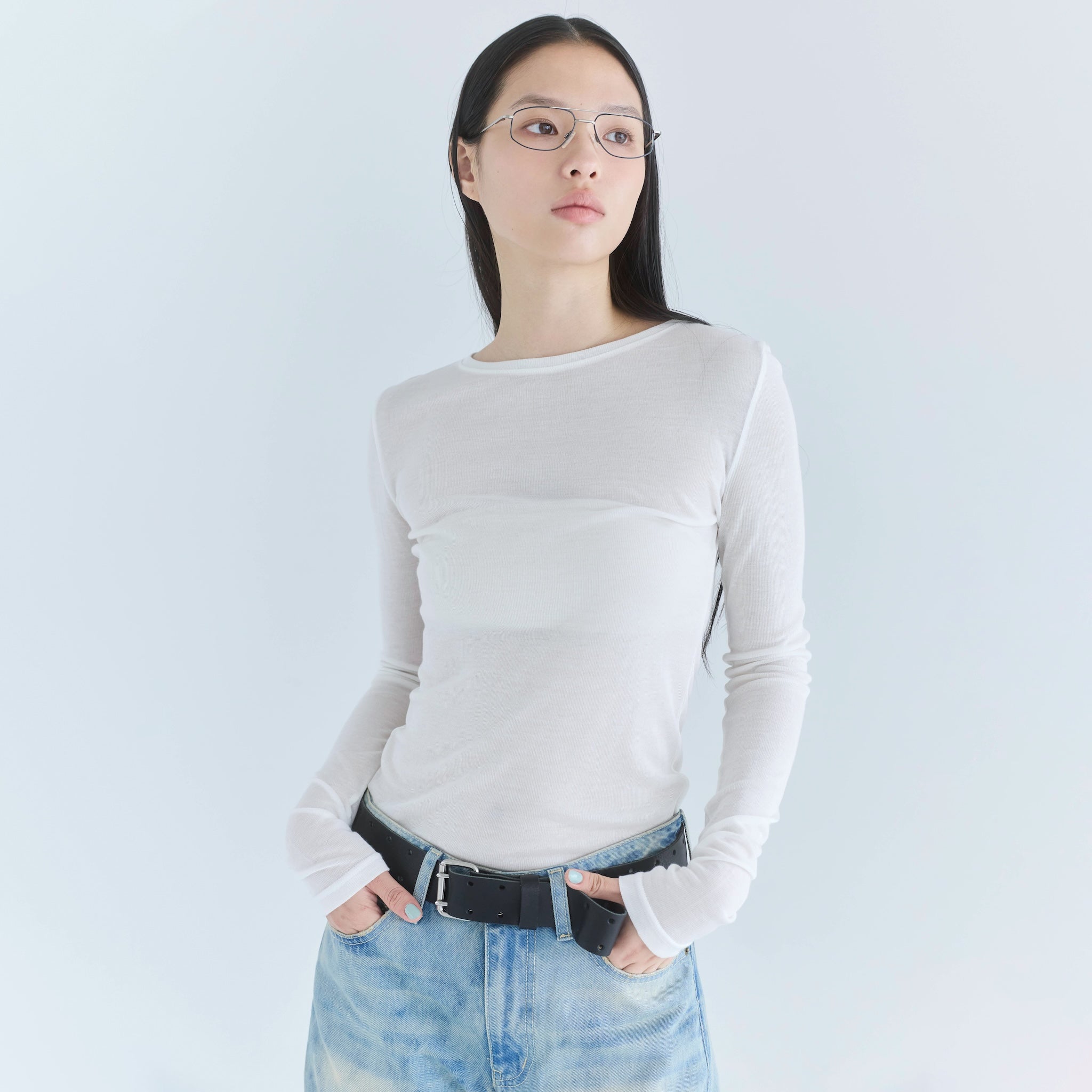 エアリーSlim RIBトップス