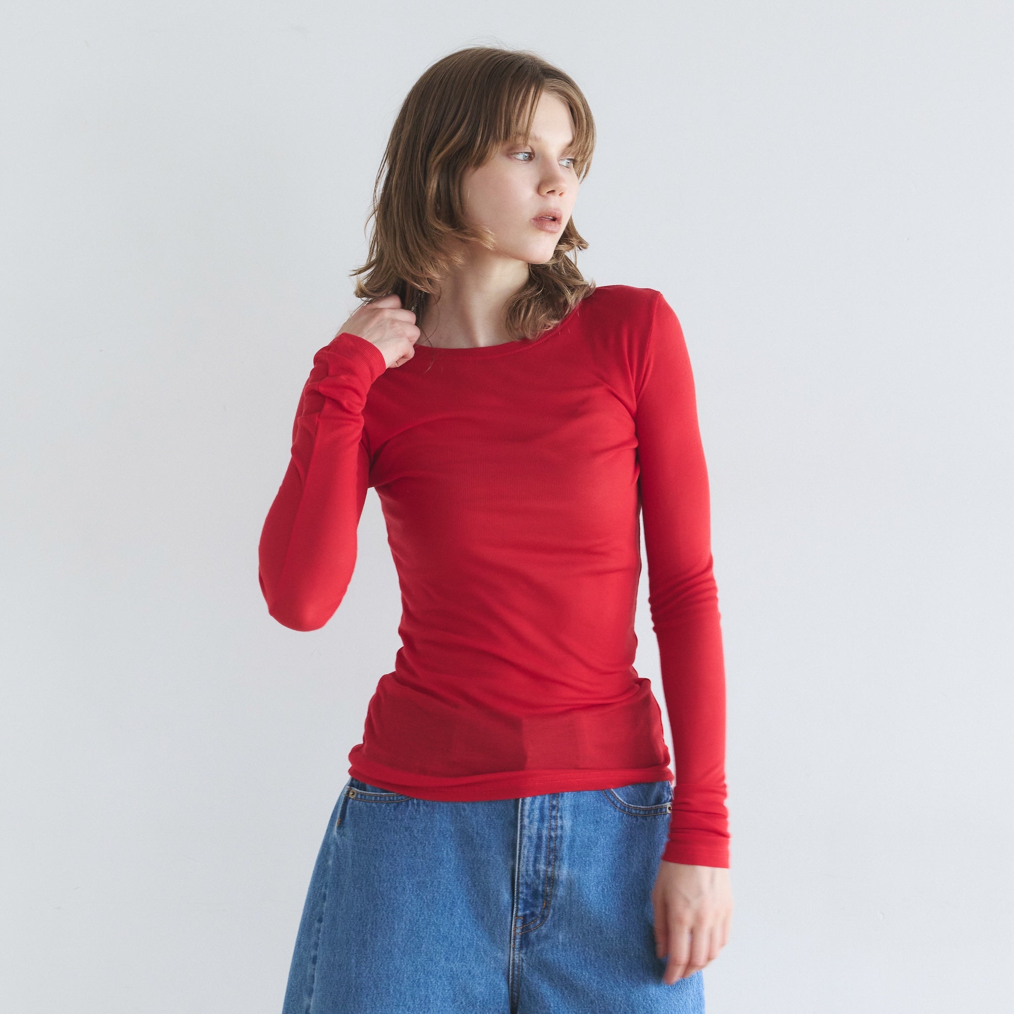 エアリーSlim RIBトップス