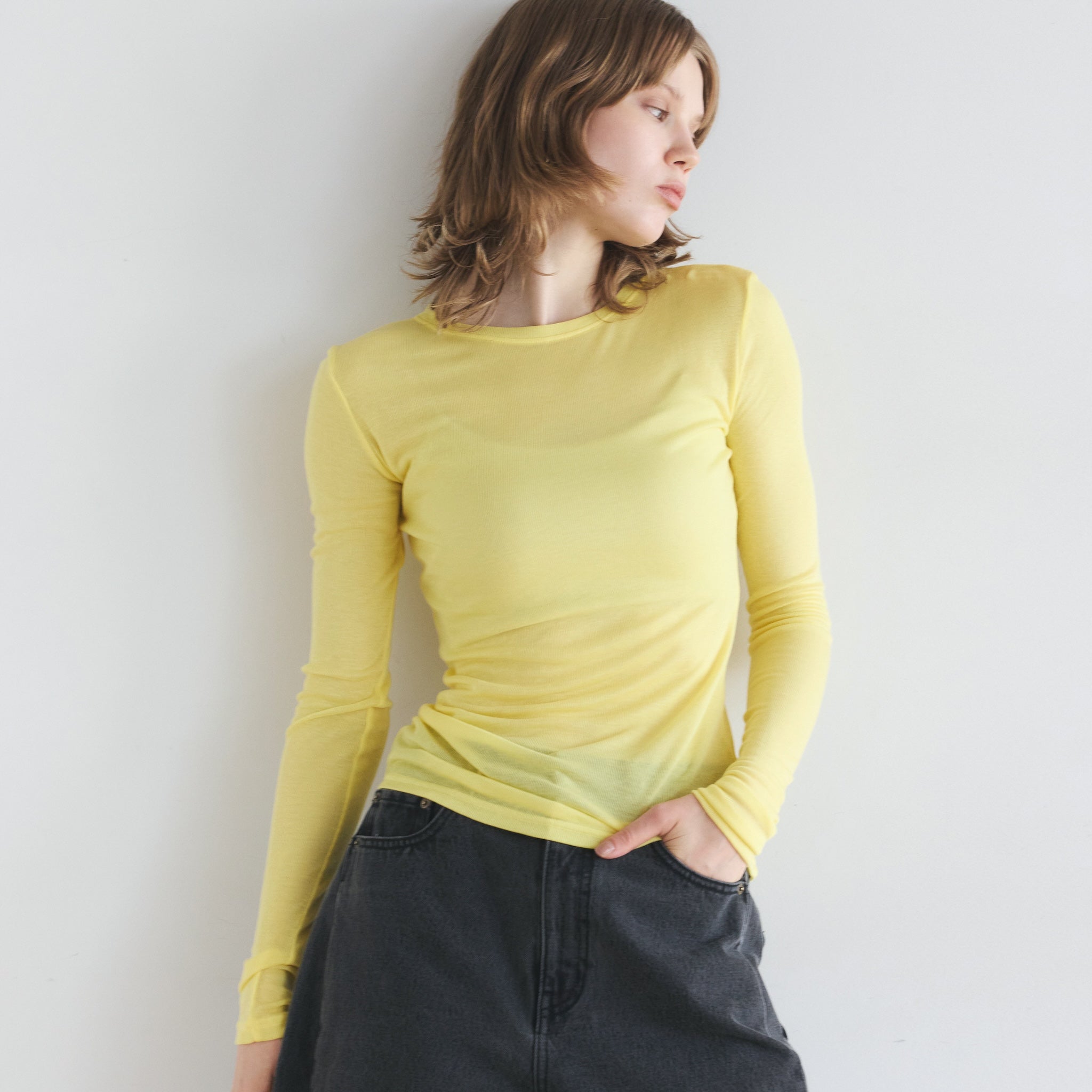 エアリーSlim RIBトップス