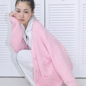 Cozy Relax Heart Button Cardigan