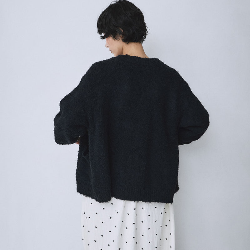 Cozy Relax Heart Button Cardigan